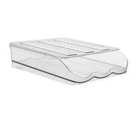 Boîte à Œufs 18 Œufs pour Réfrigérateur en Plastique, Transparente | Tiroir Empilable avec Couvercle, Contrôle Visuel du Stock, Cuisine, Garde-manger et Préparation