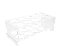 Boîte à Œufs 20 Œufs à Deux Couches pour Réfrigérateur, en Acrylique | Egg Box, Visibilité Facile, Optimisation de L’espace, Démontage Simple, Nettoyage Rapide, Compatibilité