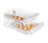 Boîte à œufs 40 œufs avec couvercle 2 étages rangement œufs cuisine frais
