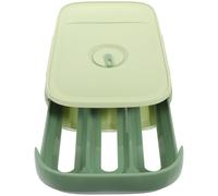Boîte à Œufs à Tiroir pour Réfrigérateur, Grosse Capacité PP Vert | Conservation Longue Durée, Design à Roulement Automatique, Prise Facile, Usage Restaurant et Frigo