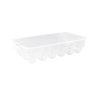 BoîTe à œUfs Avec Couvercle - Grand Range œUfs Pratique En Plastique Pour Jusqu'à 18 œUfs - Rangement Pour Frigo Empilable Avec 2 PoignéEs IntéGréEs - Transparent (1 pc)