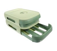 Boîte à Œufs Cuisine à Tiroir, Grosse Capacité, PP | Roulement Automatique des Œufs, Forte Perméabilité à L’air, Gain de Place, pour Réfrigérateur, Vert Clair