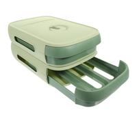Boîte à Œufs de Type Tiroir Couvercle, Grosse Capacité Pp | Design à Roulement Automatique, Forte Perméabilité, Gain de Place, pour Réfrigérateur et Restaurant