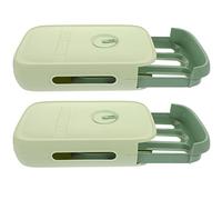 Boîte à Œufs de Type Tiroir, Grosse Capacité, Pp, pour Réfrigérateur | Rangement la Cuisine, Design à Roulement Automatique, Empêche L’écrasement, Vert Clair, Lot de 2