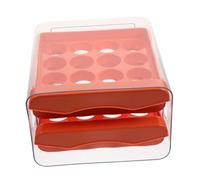 Boîte à Œufs Pratique Tiroir à Œufs Double Couche Orange | Plateau à Œufs Résistant à L'usure, Tiroir Épaissi, Rangement Ordre, Egg Box