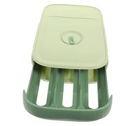 Boîte à Œufs Tiroir Couvercle, Vert Grosse Capacité en PP | Empilable, Conservation Longue Durée, Design à Roulement Automatique, pour Réfrigérateur Cuisine