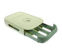 Boîte à Œufs Tiroir Grosse Capacité en PP pour Réfrigérateur | Vert, Design à Roulement Automatique et Aération, Usage la Cuisine ou Restaurant, Conservation Prolongée