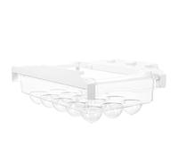 Boîte à Œufs Tiroir Suspendue pour Réfrigérateur, Rangement Transparent | ABS Pet, Montage sans Outil, Compartiments Individuels, , Cuisine et Étagère Inférieure