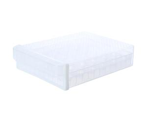 Boîte à Œufs Transparente à Tiroir, Double Couche, PP Alimentaire | Rangement Modulable Empilable, Grosse Capacité, Couvercle Rigide, Cuisine et Étagères de Réfrigérateur