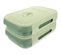 Boîte à Œufs Type Tiroir à Roulement Automatique Grosse Capacité | Polypropylène, Usage Réfrigérateur et Restaurant, Design Empilable, Couvercle, Vert Clair