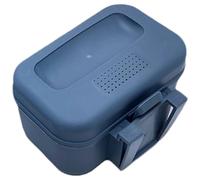 Boîte à ver, pêche en plastique Boîte d'appâts vivants, seau à appâts à trous respirants avec couvercle de fuite, clip sur un récipient à ver pour ceinture, boîtes de tacle