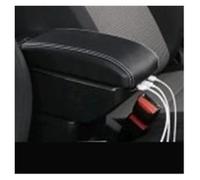 Boîte Accoudoir Accoudoir Central Pour Chevrolet Pour Aveo 2023 Console Centrale Pour Rangement Des Bras Repose-coude Avec Port USB Voiture Console Centrale(C-Black white line)