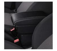 Boîte Accoudoir Accoudoir Central Pour Fiat Pour Panda II 2 Boîte Rangement Repose-bras Coude Accessoires Modification Avec Porte-gobelet Port USB Voiture Console Centrale(B-Black white line)