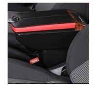 Boîte Accoudoir Accoudoir Central Pour Kia Pour Rio 3 Pour Espace De Rangement Spécial Repose-coude Avec Porte-gobelet USB Voiture Console Centrale(A-Black red edge)