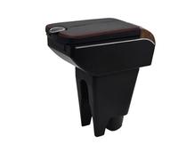 Boîte Accoudoir Accoudoir Central pour Peugeot 107 Pièces De Rechange Espace Rangement Spécial Repose-coude Accessoires De Remplacement(A-Black Red Line)