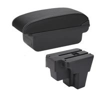 Boîte Accoudoir Accoudoir Voiture Pour Kia Pour Rio Pour Stonic Pour Cerato 2015-2022 Boîte Rangement Pièces Rechange Accessoires Voiture Europe Sud Voiture Console Centrale(C3 Black white NOUSB)