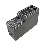 Boîte Accoudoir POUR Ford POUR Tourneo Rangée Avant Garde-corps Coffret Général Affaires Accoudoir Magasin Central Voiture D'affaires Mobile Charge USB Voiture Console Centrale(5TH gray)