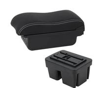 Boîte Accoudoir Pour VW Pour Golf 7 Pour Mk7 2014-2019 Accoudoir De Voiture Boîte Intérieur Spécial Pièces Centre Boîte De Rangement Accoudoir Boîte Voiture Console Centrale(B3 white line 3USB)
