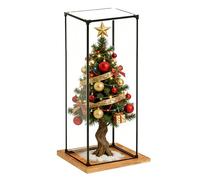 Boite Acrylique Boîte Décorative en Acrylique Haute et Étroite, Vitrine Claire Faite à la Main pour Parfums de Loisir, Trophées Maisons Poupées, Support Rangement(15x15xH30cm/6x6x12")