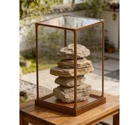 Boite Acrylique Boîte en Acrylique Haute et Étroite avec Cadre Renforcé, Protecteurs de Vitrines Empilables Sécurisés pour Collections, Couvre-poussière pour Bijoux(35x35xH35cm/14x14x14")