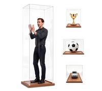 Boite Acrylique Protège-Vitrines Hautes Pleine Grandeur - Bacs de Rangement Transparents pour Parfums, Puzzles 3D et Figurines, 10 15 25 35 45 55 60 cm(30x35xH50cm/12x14x20")