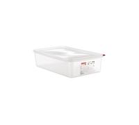 Boîte alimentaire araven gn 1/1 13.7l avec couvercle 100mm lot de 4 Blanc