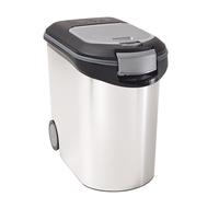 CURVER Conteneur à croquettes pour chien 12 kg - 35L - Aspect métal