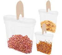 Boîte alimentaire - EDANTI - 3×2,4L - Hermétique - Transparent - Poignée profilée