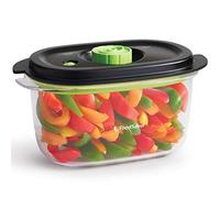 Boîte alimentaire FoodSaver de conservation et marinade | Boîte alimentaire hermétique sans BPA | Anti-fuite | Va au lave-vaisselle | 1.2 L, Transparent / Noir