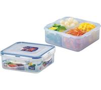 Boîte alimentaire LOCK carrée avec compartiment 15 x 155 x 60mm, 870 ml