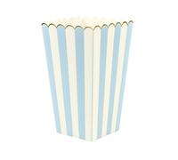 PartyPro 8 BOITES A Pop-Corn Rayures Bleu BÉBÉ