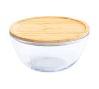 Pebbly Bol à mixer rond Couvercle bambou 1,6 L