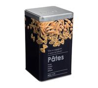 Boite alimentaire - Relief II - pâtes - 10.8 x 10.8 x 18.4 cm - Fer et étain - Noir