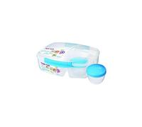 SISTEMA Boîte alimentaire repas a clips 3 compartiments + 1 boîte yaourt To Go - 2L G