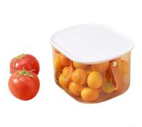 Boîte alimentaire transparente en PET empilable Blanc Taille S 17,5 cm | Pour une visibilité cristalline, identification rapide du contenu, matériau PET transparent, capacité de 1,65 l, accès facile