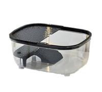 boîte Alimentation des Reptiles, Aquarium avec Couvercle Plateforme d'escalade Drainage Vert Menthe Deux Tailles
