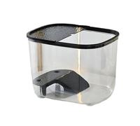 boîte Alimentation des Reptiles, Terrarium Aquarium Vert Menthe Plusieurs Tailles avec Couverture Plate-Forme d'escalade Drainage