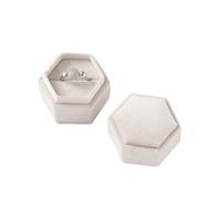 Boite Alliance Mariage Boîte à bagues à fente unique for fiançailles, souvenir de mariage, présentoir de bijoux photo de mariée, présentoir de rangement(White)