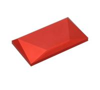 Boite Alliance Mariage Boîte de présentation for alliances en forme cœur 3D avec une rose, étui à bijoux(Red-rectangle)