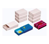 Boite allumette vide - FOLIA - Lot de 10 - Dimensions 5.3x3.5x1.5 cm - Couleur Blanc - Poids 0.1 kg