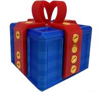 Boîte amusante avec mécanisme de puzzle avec surprise pour doigt d'honneur et espace de rangement pour tous les articles personnels (rouge et bleu)