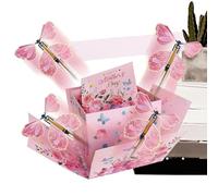 Boîte Anniversaire Coffret Décoratif Réutilisable | Emballage Vide pour Photos, Bonbons, Biscuits, Chocolats Idée Anniversaire Mariage Proposition Fête Mamans Femmes