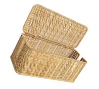 Boîte anti-cernes de câble en fibre avec couvercle pour rangement sous le bureau Organise les gestions électroniques de bureau à domicile avec couvercle