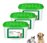 Boîte anti-poils et odeurs d'animaux domestiques, réutilisable, purifie l'air intérieur et élimine la poussière. Durable et très efficace pour les tapis et canapés (3Pièce)