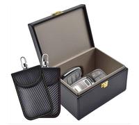 Boîte Anti RFID & Lot de 2 Signal Blocage Faraday Pochette Sac, Pochettes Faraday pour Clés de Voiture, Boîte Antivol de Blocage