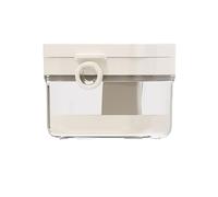 Boite Appareil Dentaire Étui de rangement for prothèse dentaire 2 en 1 multicouche avec miroir intégré et brosse nettoyage(White)