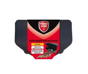 Boîte appât rats & souris - PROTECT EXPERT - Sécurisée avec clé - Réutilisable - À garnir
