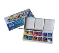 Boîte aquarelle COTMAN 12 1/2 godets