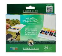 Sennelier Boîte d'aquarelle mains libres 24 1/2 godet