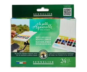 BOITE AQUARELLE MAIN LIBRES 24 1/2 GODET